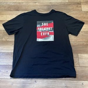 Air Jordan The Greatest Ever Mens XXL T-Shirt Black Short Sleeve EUC